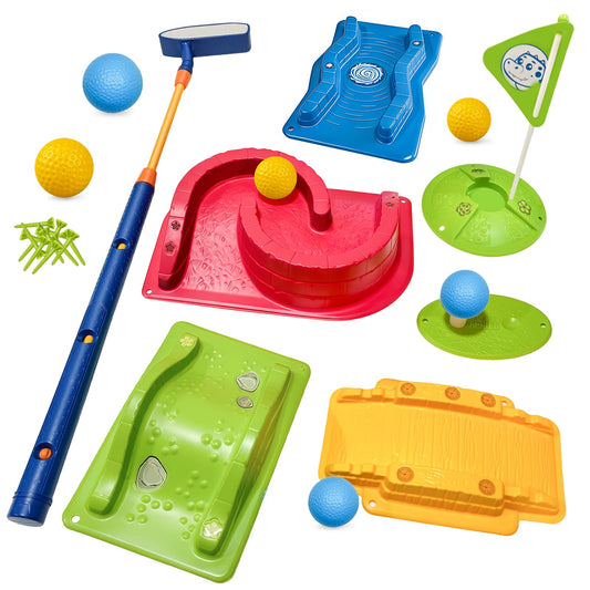 POWCAVA Kids Golf Set adjustable club for growing players.