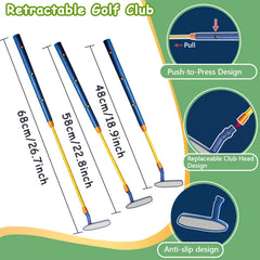 POWCAVA Kids Golf Set launch pads support safe practice.