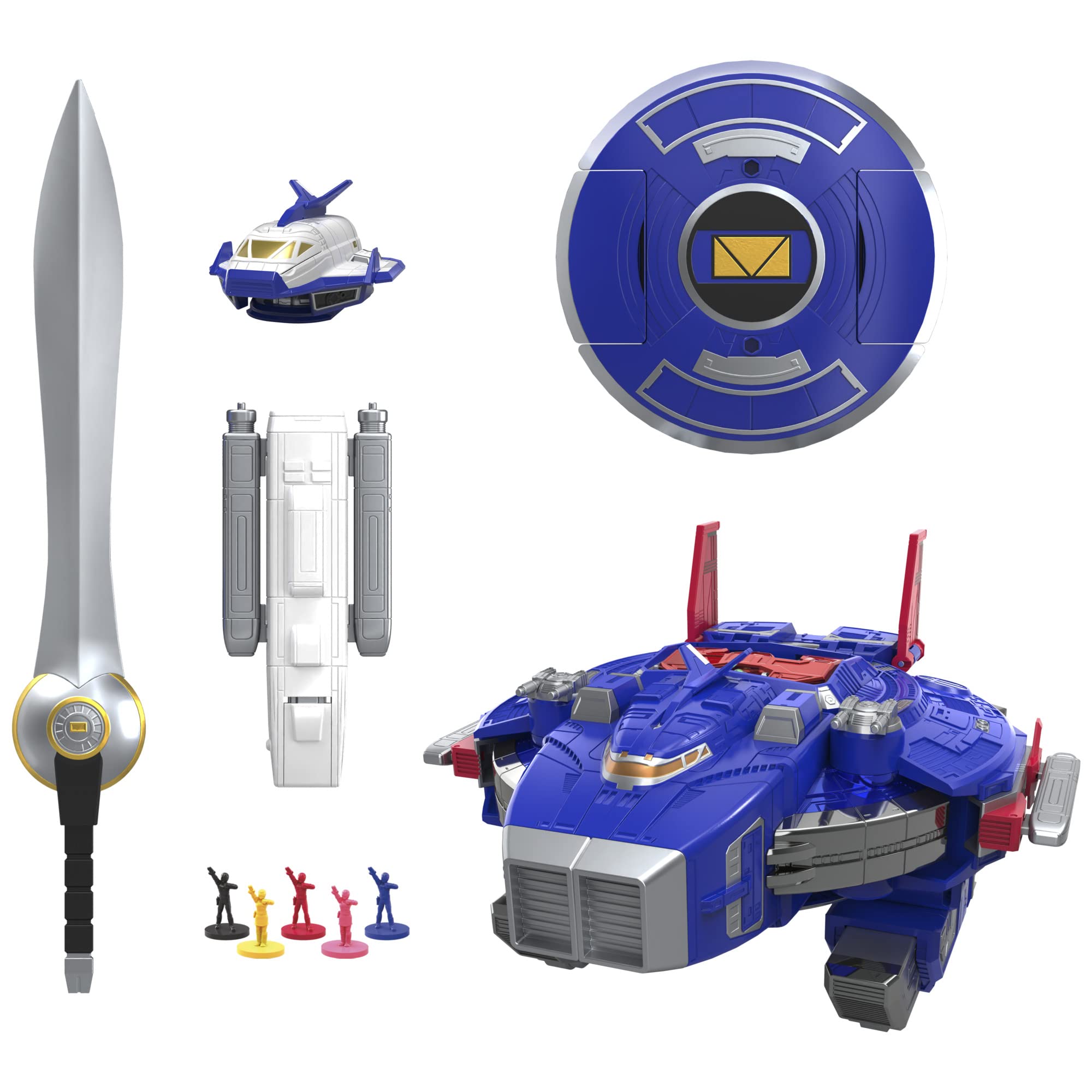 Power Rangers Astro Megazord Space backdrop enhances heroic display