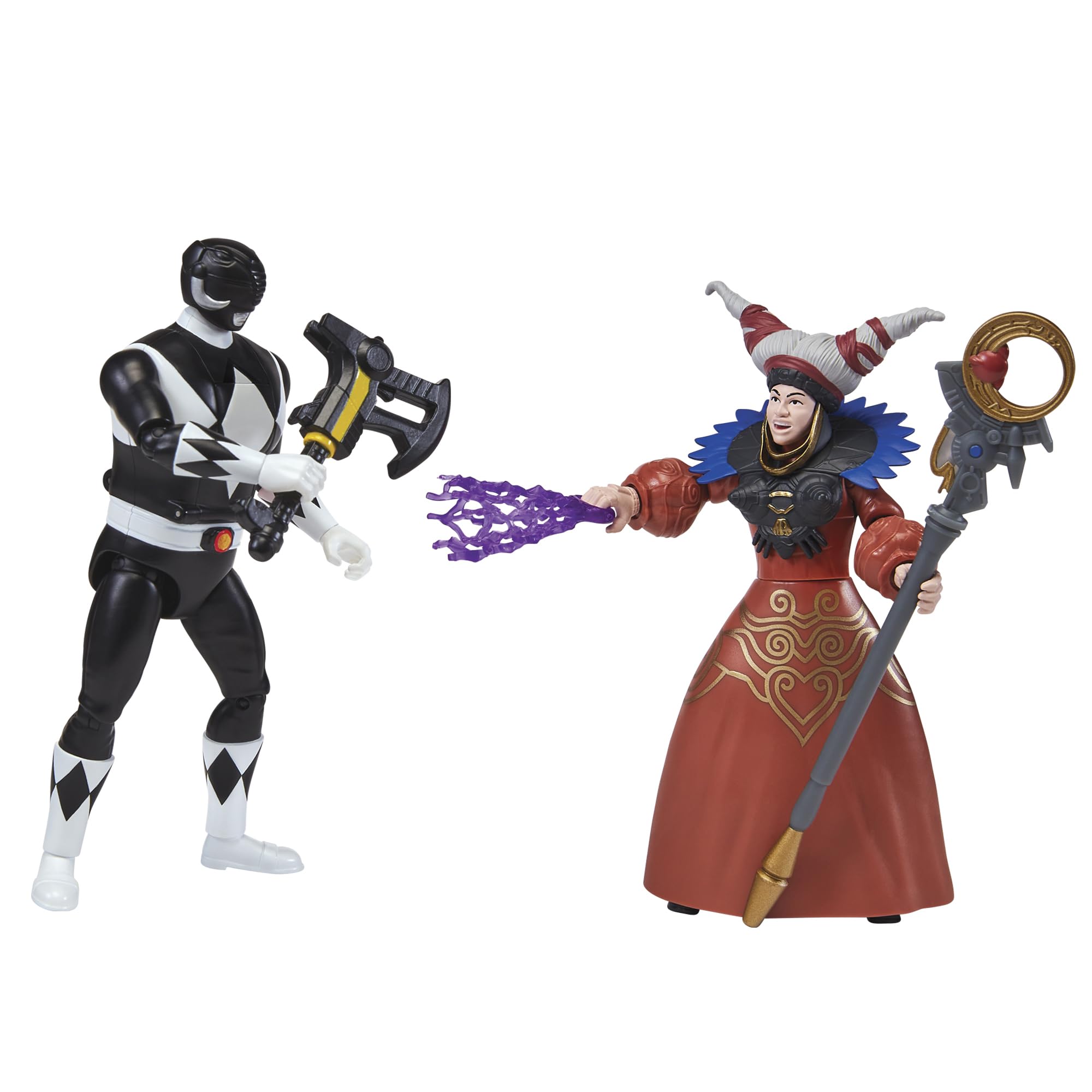 Power Rangers Auto-Morphin Black Ranger action figure ready for morphing battles.