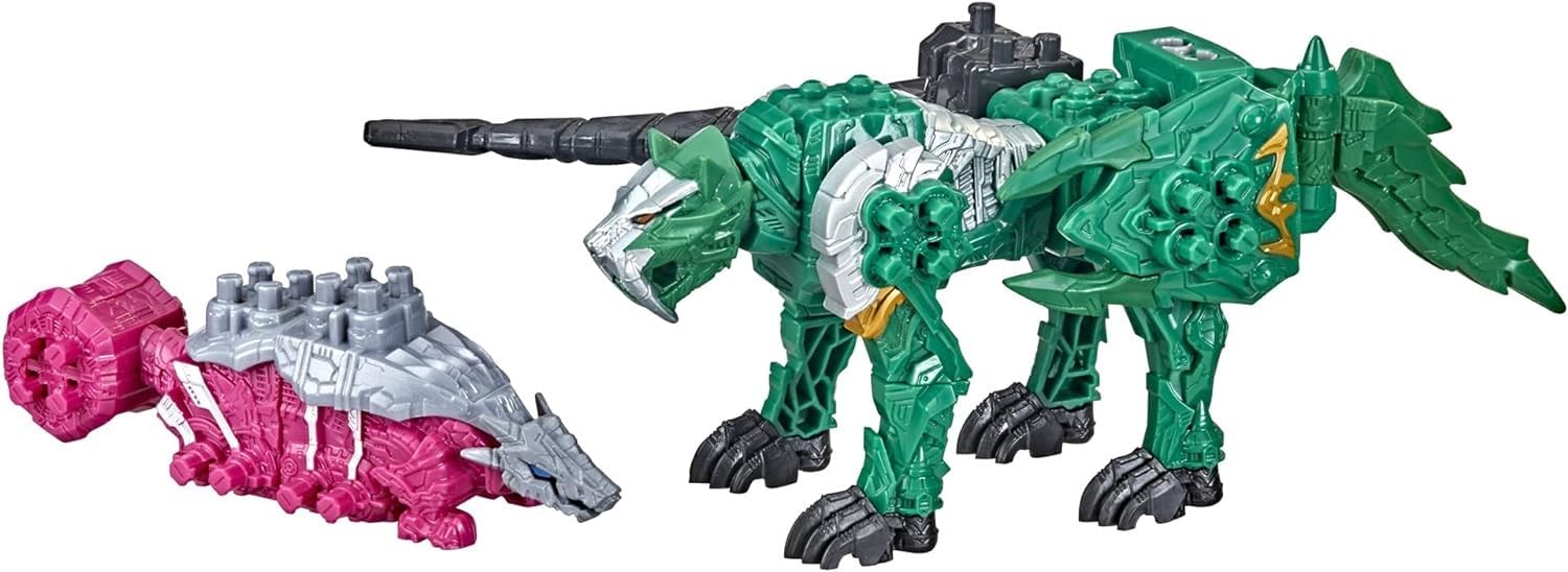 Power Rangers Dino Fury Ankylo Hammer Zord enables imaginative zord combos.