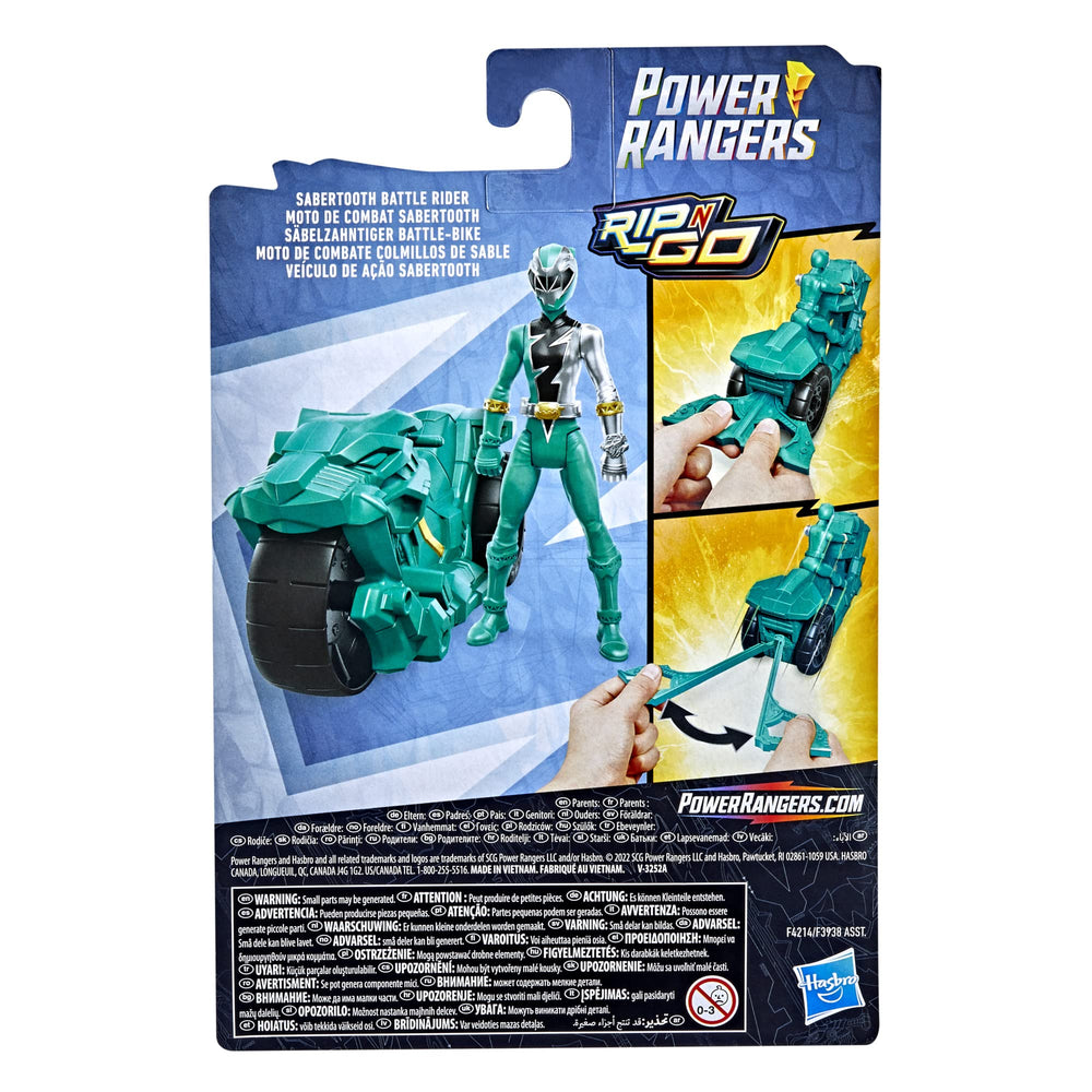 Power Rangers Dino Fury Battle Rider packaging shows authenticity