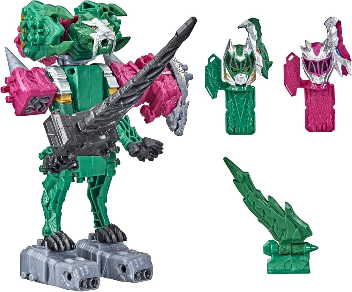 Power Rangers Dino Fury pink dino zord for action-packed play and posing.
