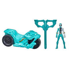 Power Rangers Dino Fury Rip N Go Sabertooth Battle Rider vehicle in action for kid-led adventures
