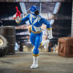 Power Rangers Lightning Collection Blue Ranger display-ready figure with vibrant colors.