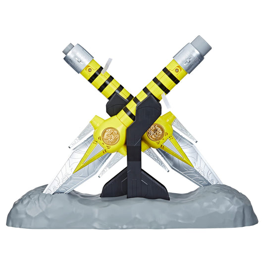 Power Rangers Lightning Collection Mighty Morphin Daggers front view with illuminated blades for immersive play