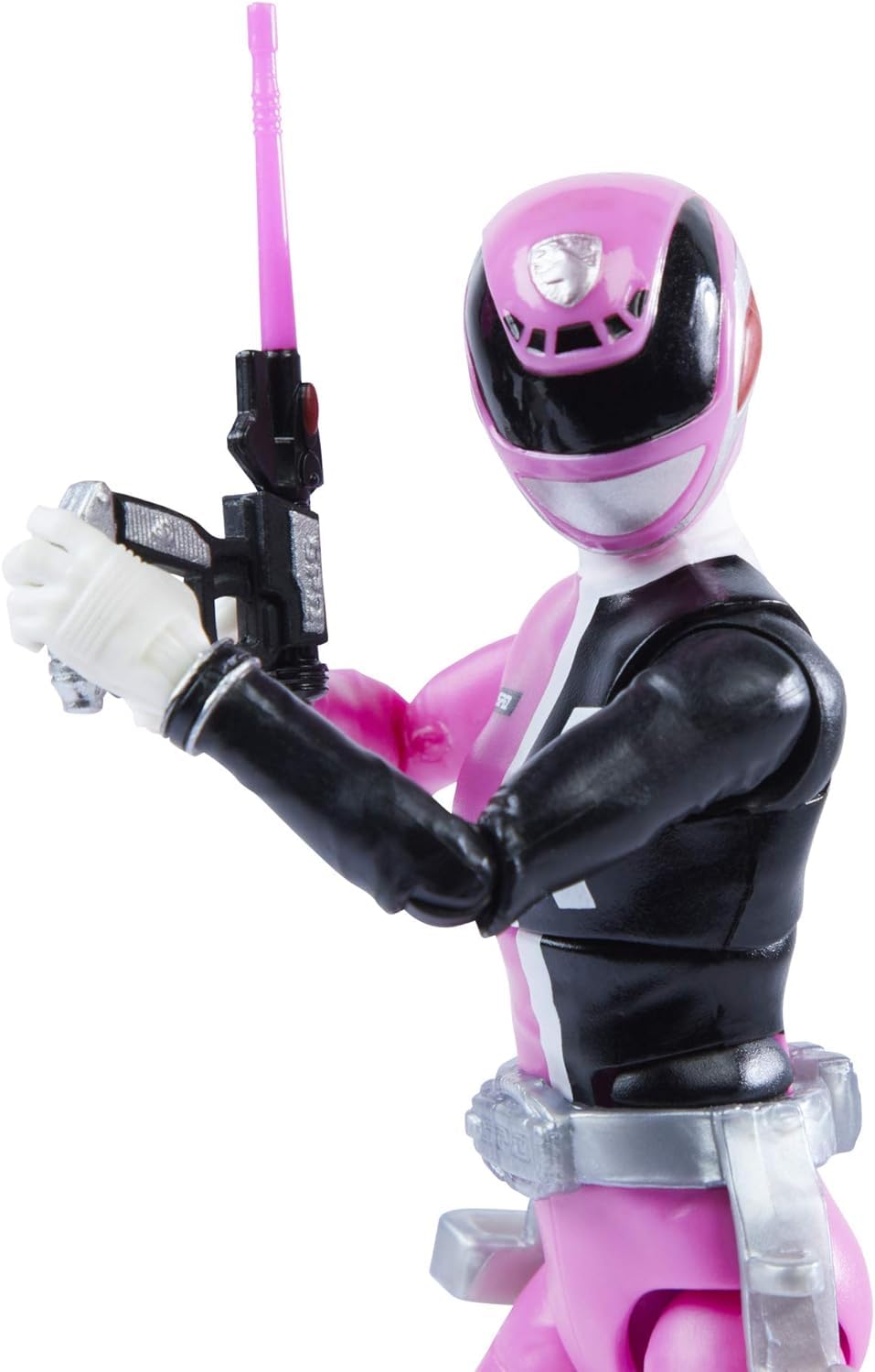 Power Rangers Lightning Collection S.P.D. Pink Ranger accessories for versatile display options.