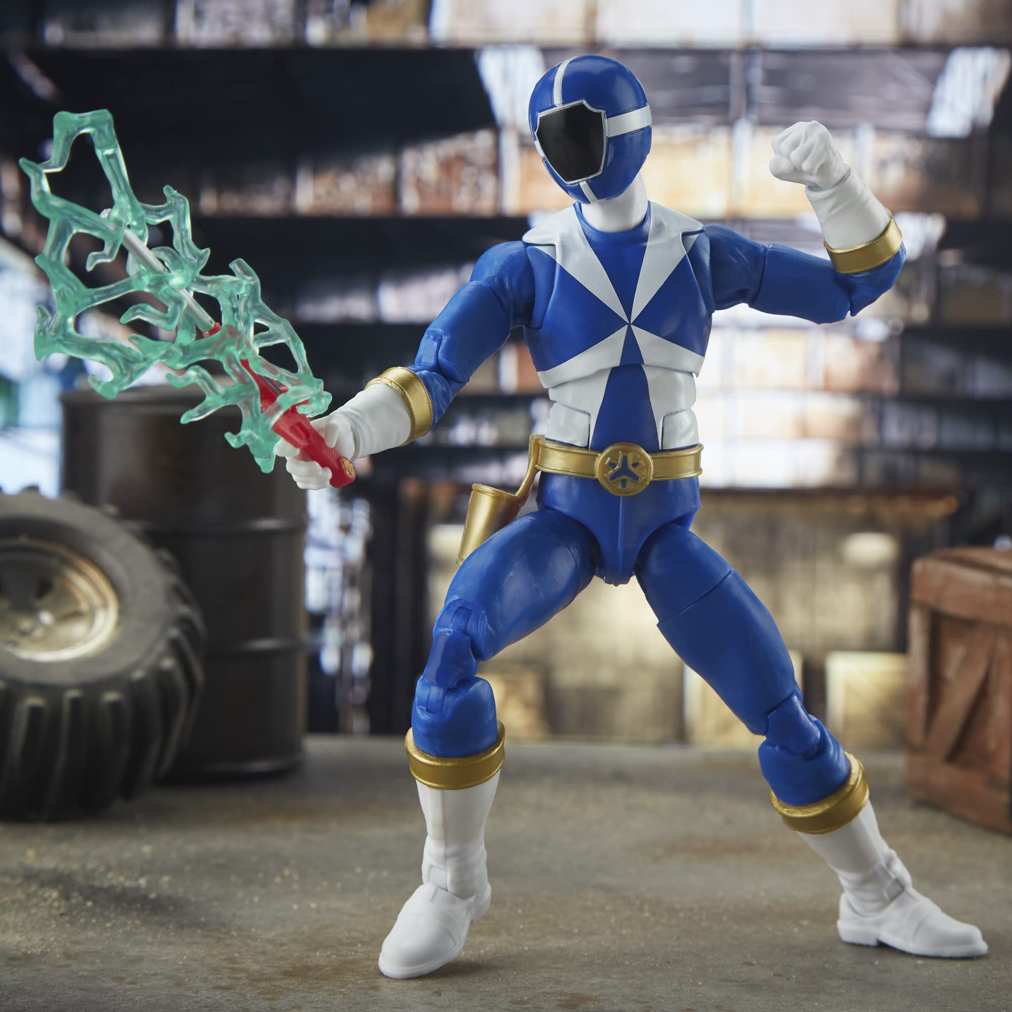 Power Rangers Lightspeed Rescue Blue Ranger packaging art for collectors.