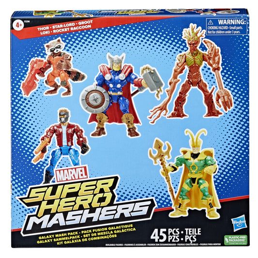 Power Rangers Marvel Mashers Star-Lord figure ready for action