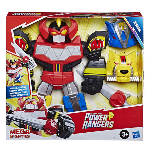 Power Rangers Megazord poseable figure with six articulation points for dynamic play