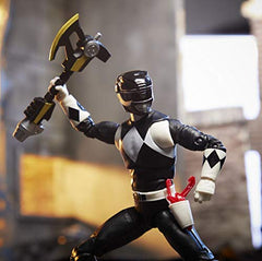 Power Rangers Mighty Morphin Black Ranger packaging display for shelves