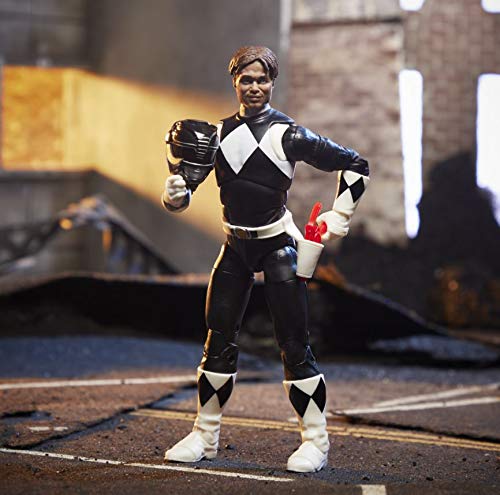 Power Rangers Mighty Morphin Black Ranger highly poseable figure for dynamic stances