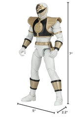 Power Rangers White Ranger legacy packaging shown for collectors and gifting.