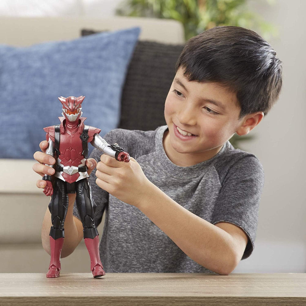 Power Ranger Mighty Morphin Red Ranger figure ready for shelf display
