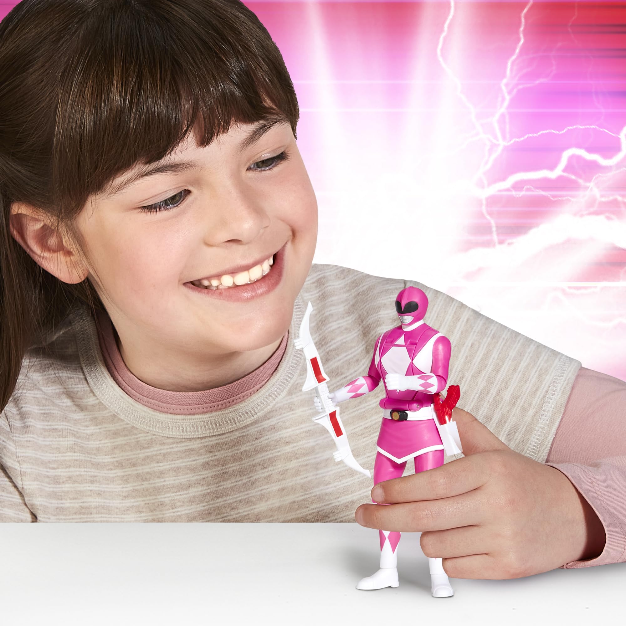 Power Rangers Re-Ignition Pink Ranger Auto Morphin 6-inch figure ready for action play
