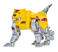 Power Rangers Sabertooth Tiger Zord articulation points enable dynamic posing.