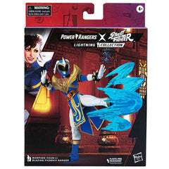 Power Rangers Chun-Li figure with 20-plus articulation points for dynamic posing.