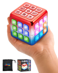 Power Your Fun Cubik cube front view with vivid LEDs for engaging memory play.