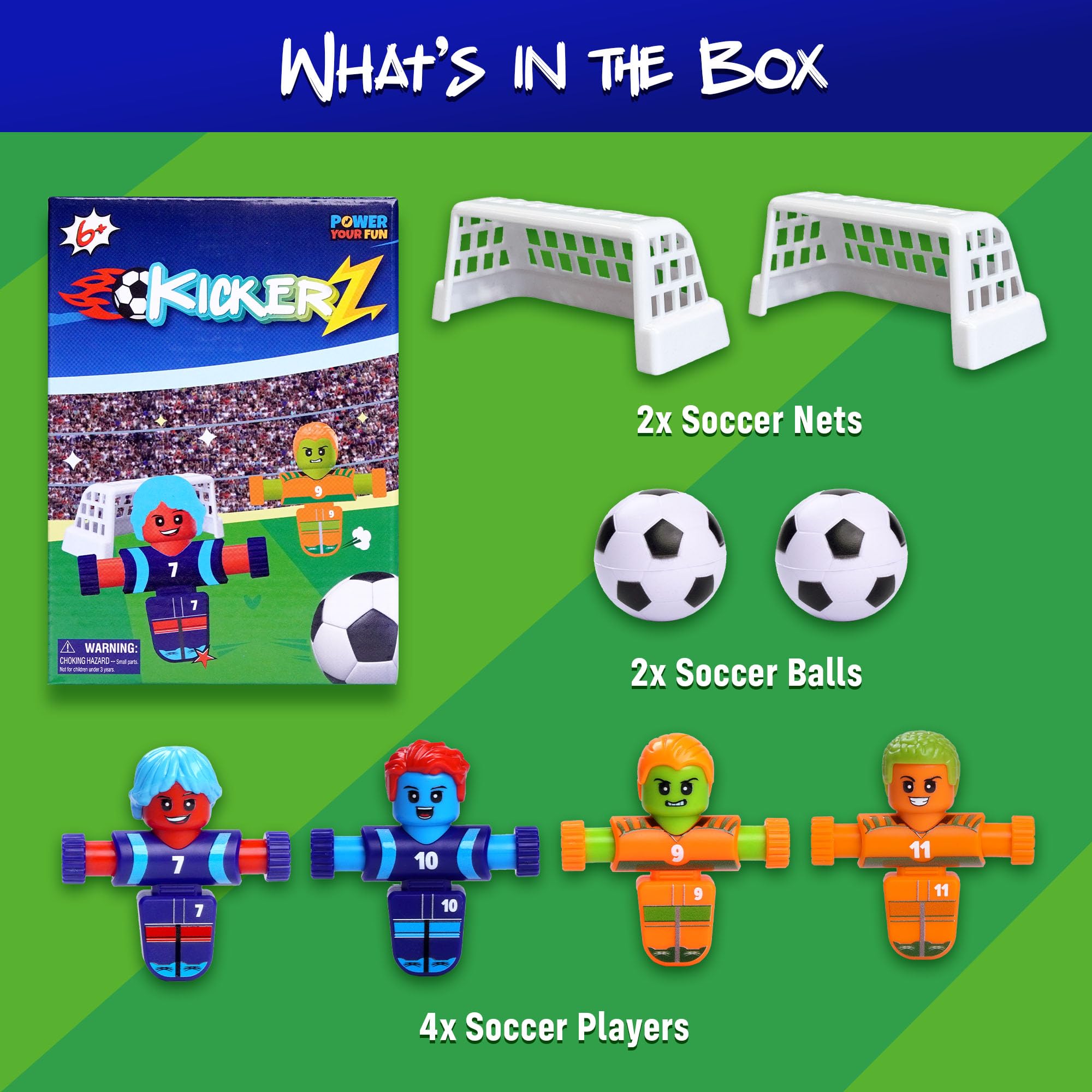 Travel-friendly KickerZ kit fits backpacks for on the go play
