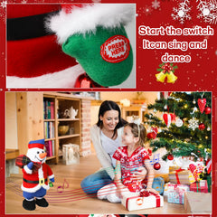 PowerPals dancing Santa toy under the tree adds holiday charm.