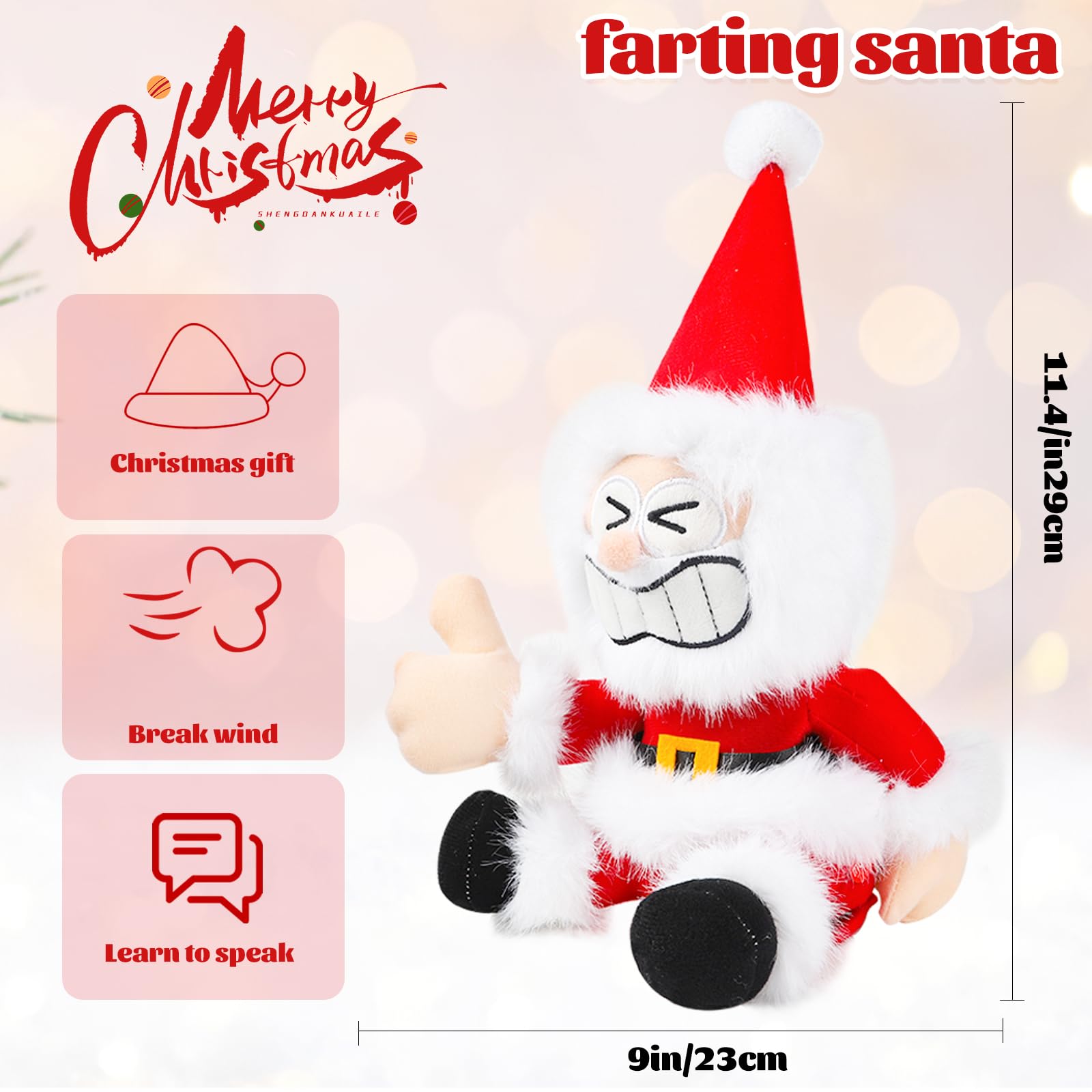 PowerPals ready-to-gift Santa decor arrives gift-ready for gifting.