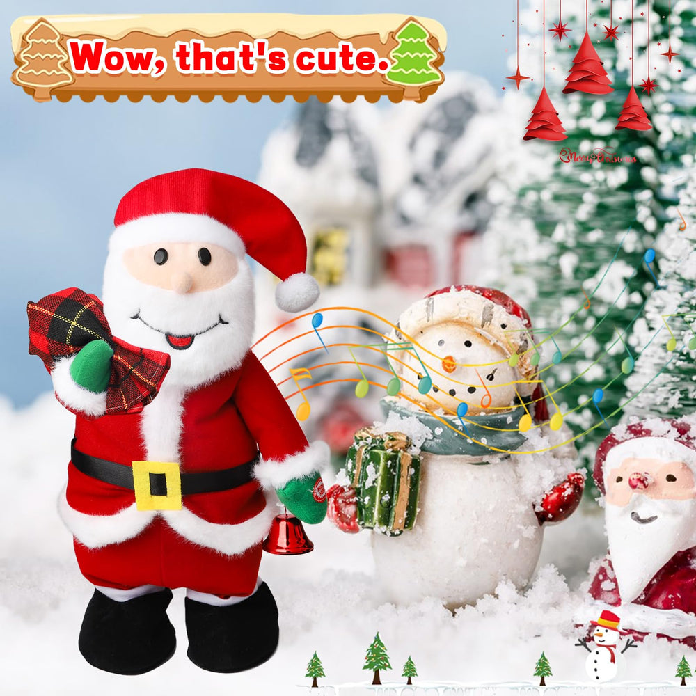 PowerPals Santa Claus rock song performance brightens shelves and tabletops.