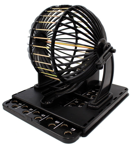 PowerTRC Bingo Cage Assembly shows a durable, easy-rotate mechanism for quick setup.