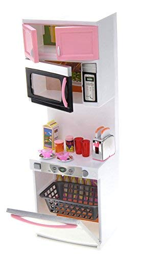PowerTRC Doll Kitchen Play Set built-in sound adds immersive ambience.