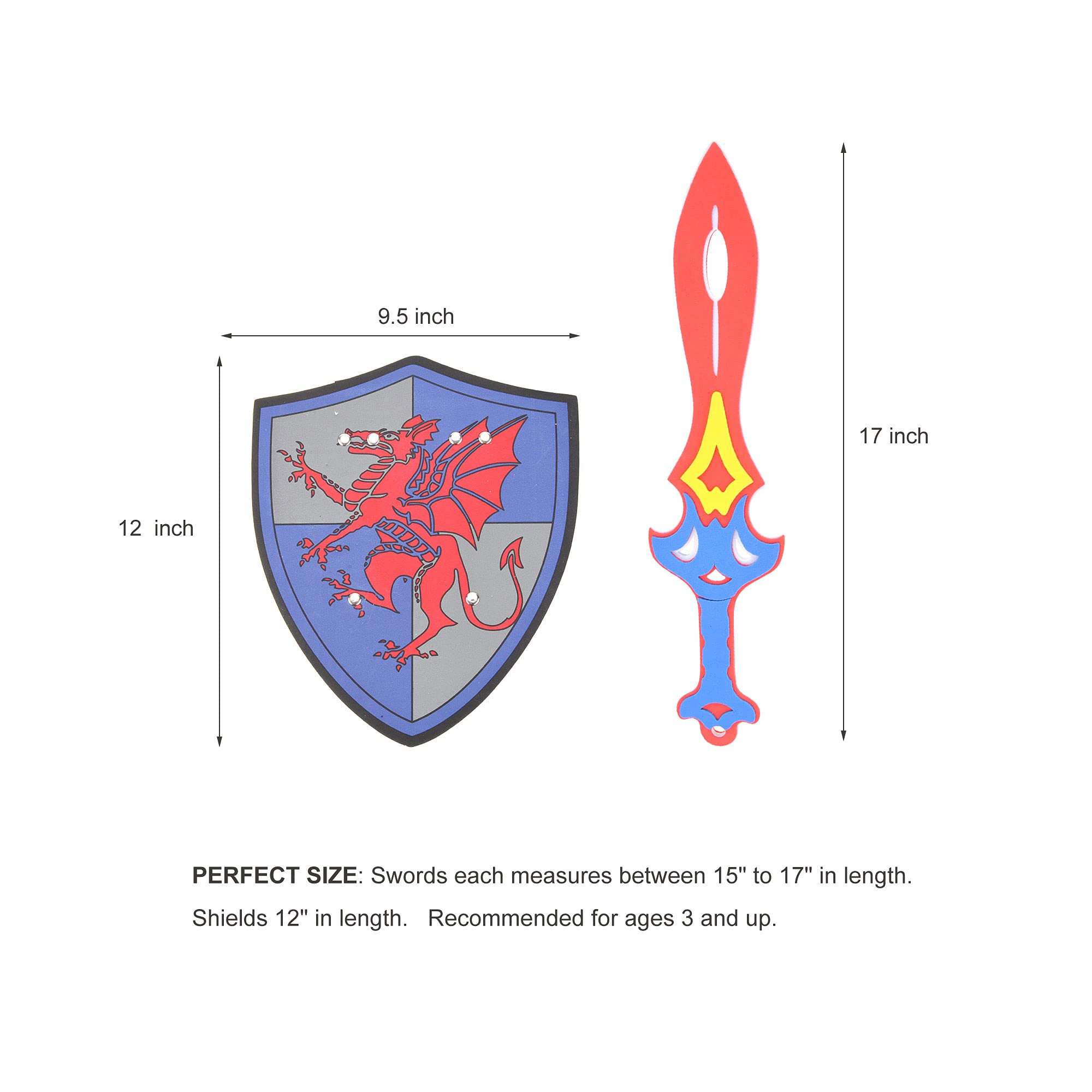PowerTRC foam shield colorful design enhances pretend defense scenarios