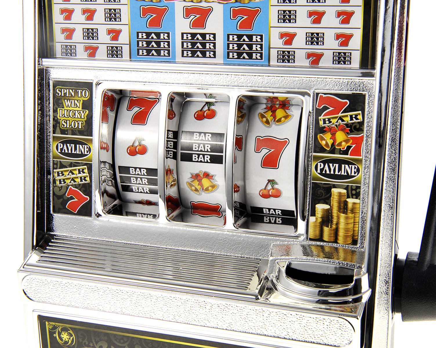 PowerTRC Jumbo Slot Bank flashing-lights simulate casino atmosphere