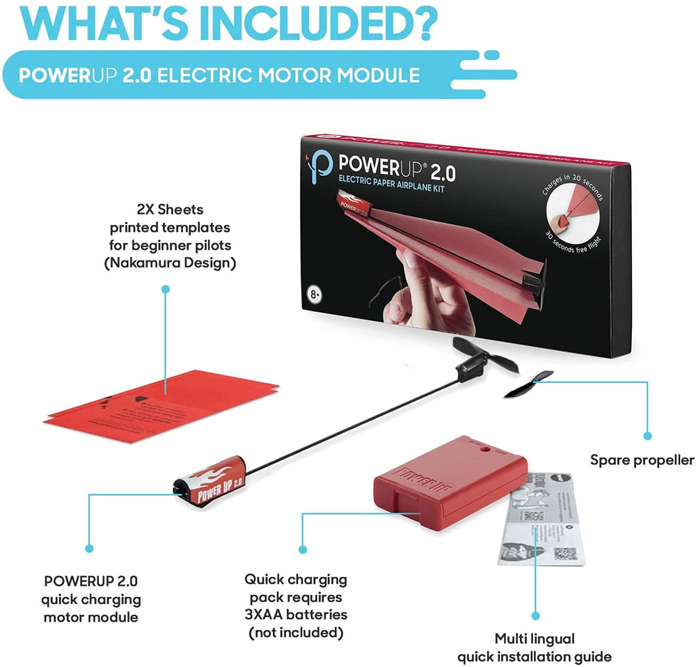 POWERUP 2.0 carbon fiber propeller shaft emphasizes lightweight strength for resilient flights