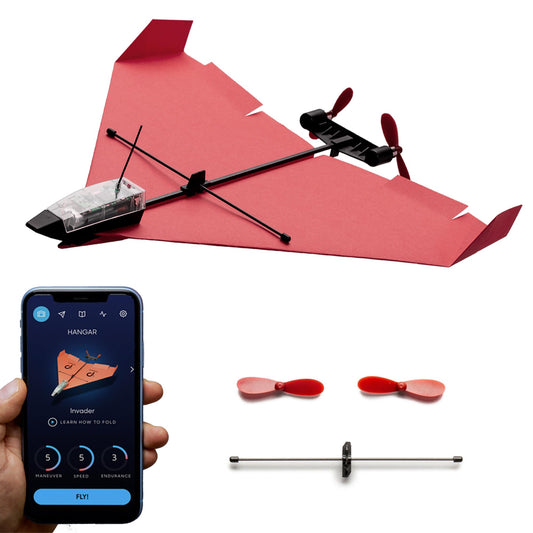 POWERUP 4.0 app-connected plane in flight for easy tricks