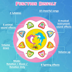 Poycuna baby musical toy with adjustable volume for gentle or lively listening