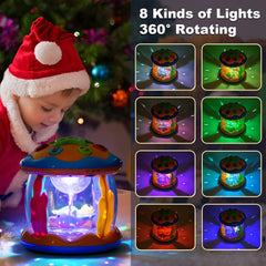 Poycuna Ocean Projector musical sounds with adjustable volume entertain and engage infants.