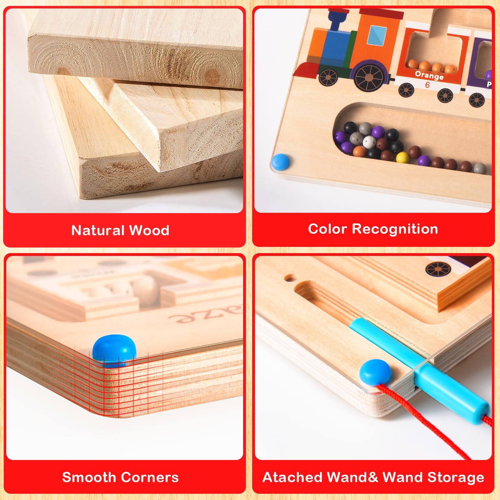 Poycuna Safe Mess-Free Design with acrylic cover keeping play tidy.
