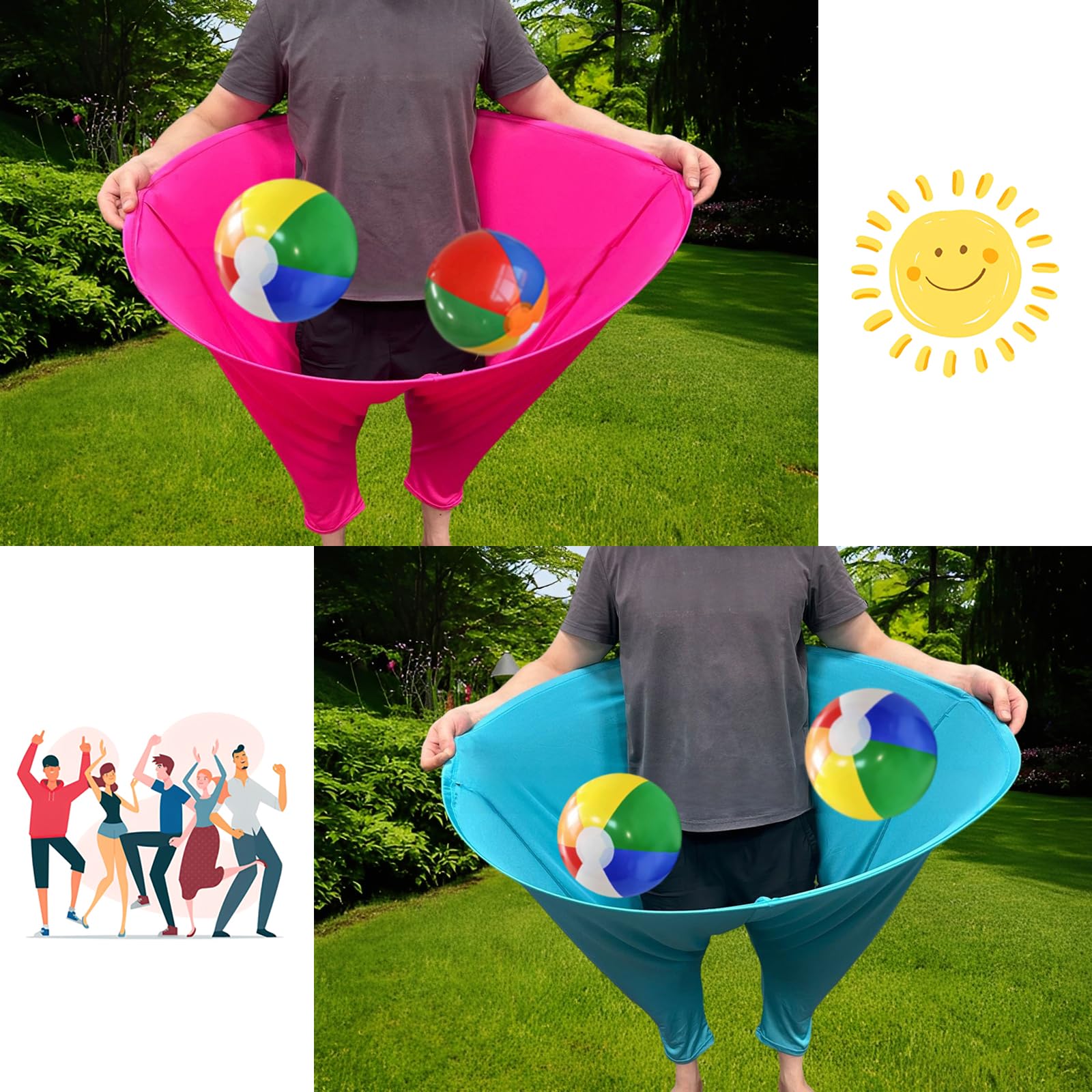POYIPI bouncy balls included for fast-paced toss challenges in the yard.