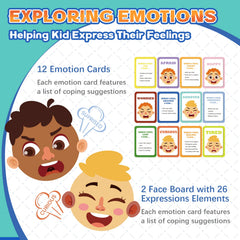 PP OPOUNT emotion flashcards front with 12 emotions.