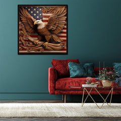 PPuzzling American Flag Eagle roses foreground image for vibrant decor