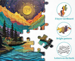 PPuzzling Autostereoscopy 3D Effect Puzzle mimics depth after assembly