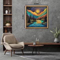 PPuzzling Colorful Gradient Paper-Cut Art Puzzle highlights rainbow hues for striking finish