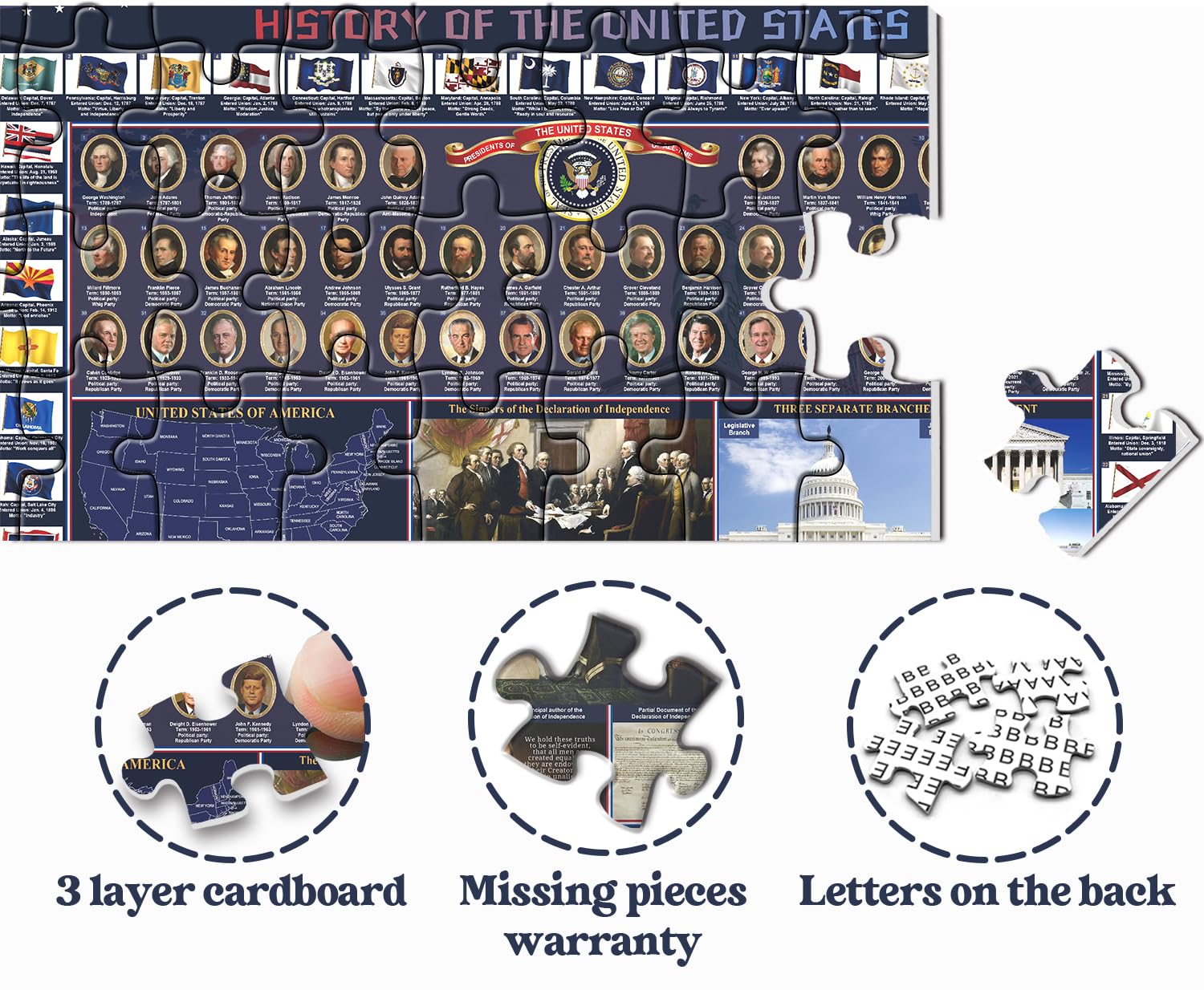 PPuzzling declaration documents visual supports context for learners.