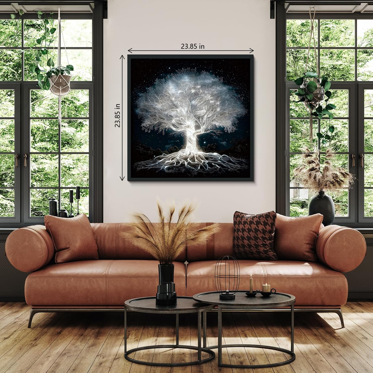 PPuzzling Glowing Tree of Life night tree design blends fantasy and nature.