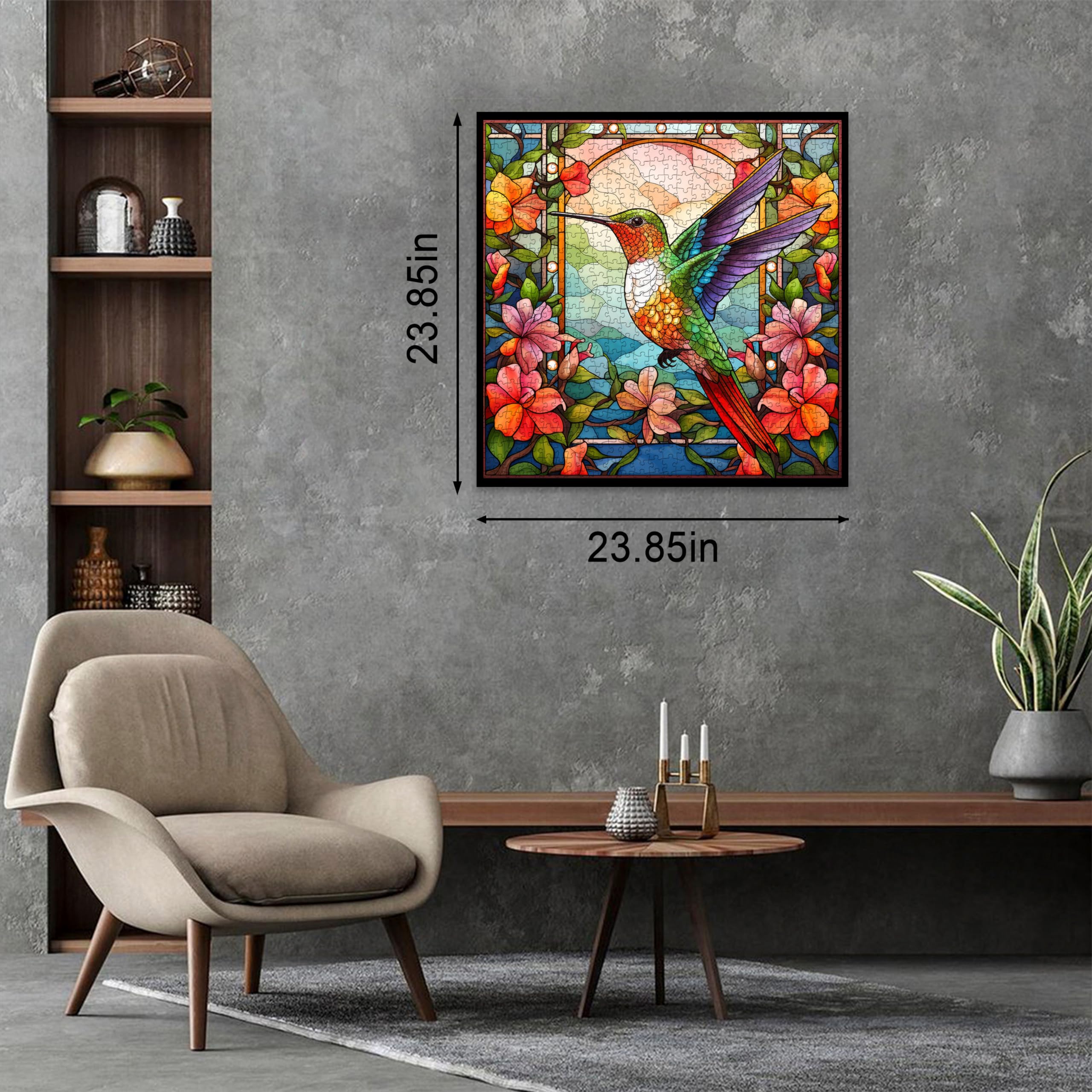 PPuzzling hummingbird vibrant feathers highlight rich colors for immersive puzzling sessions