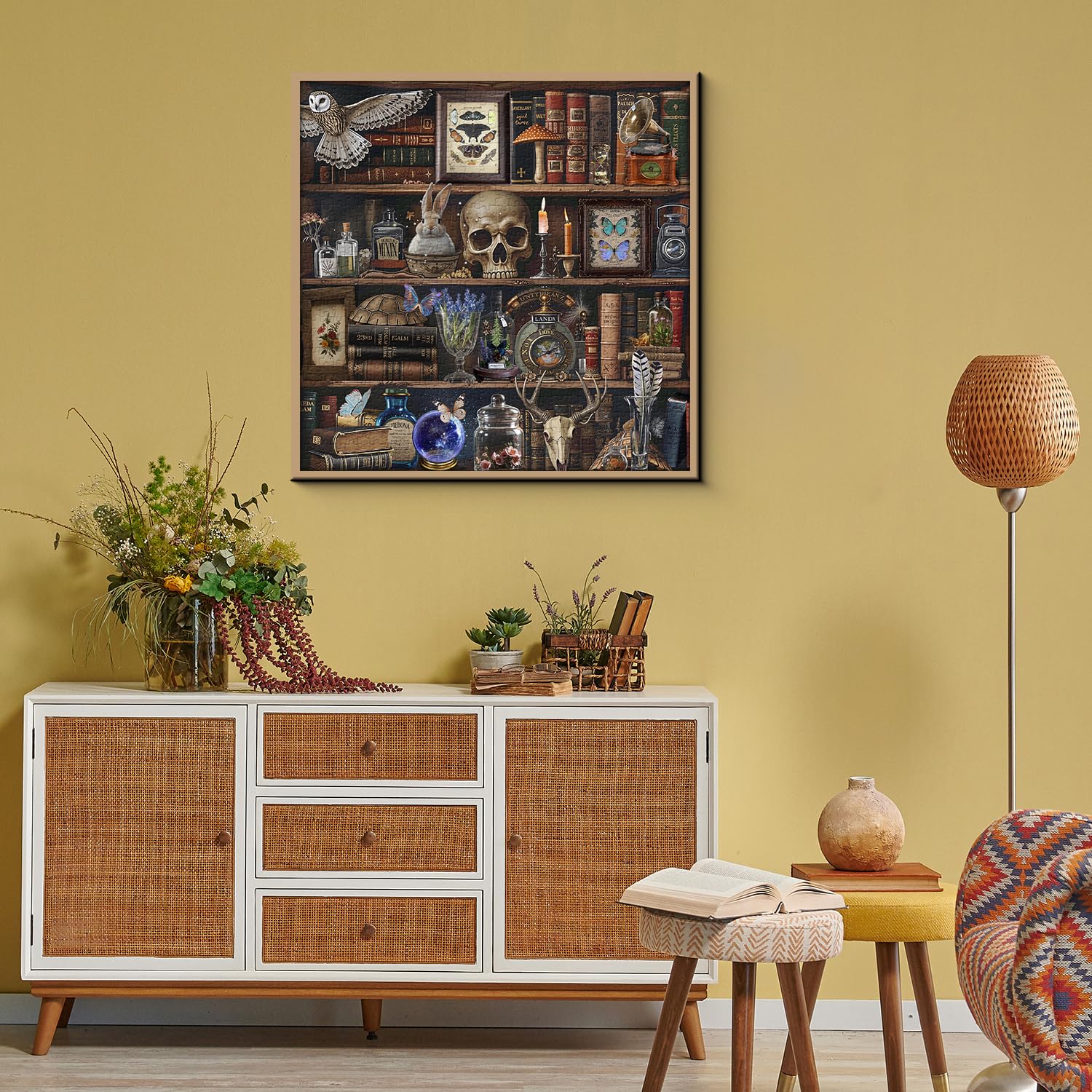 PPuzzling Thick cardboard construction ensures durable puzzle assembly