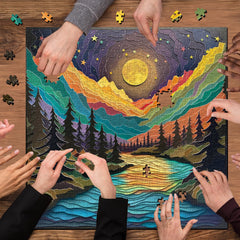 PPuzzling Thick Cardboard Puzzle Layers ensure durability and smooth piece fitting