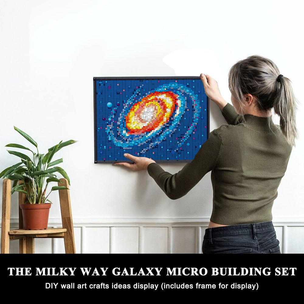 PQKIE Milky Way display stand on desk showcases finished 3D art