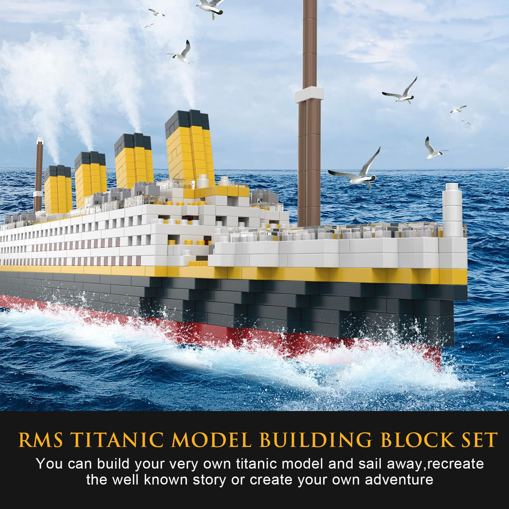 PQKIE Titanic micro mini masts chimneys showcase accurate ship features for model enthusiasts