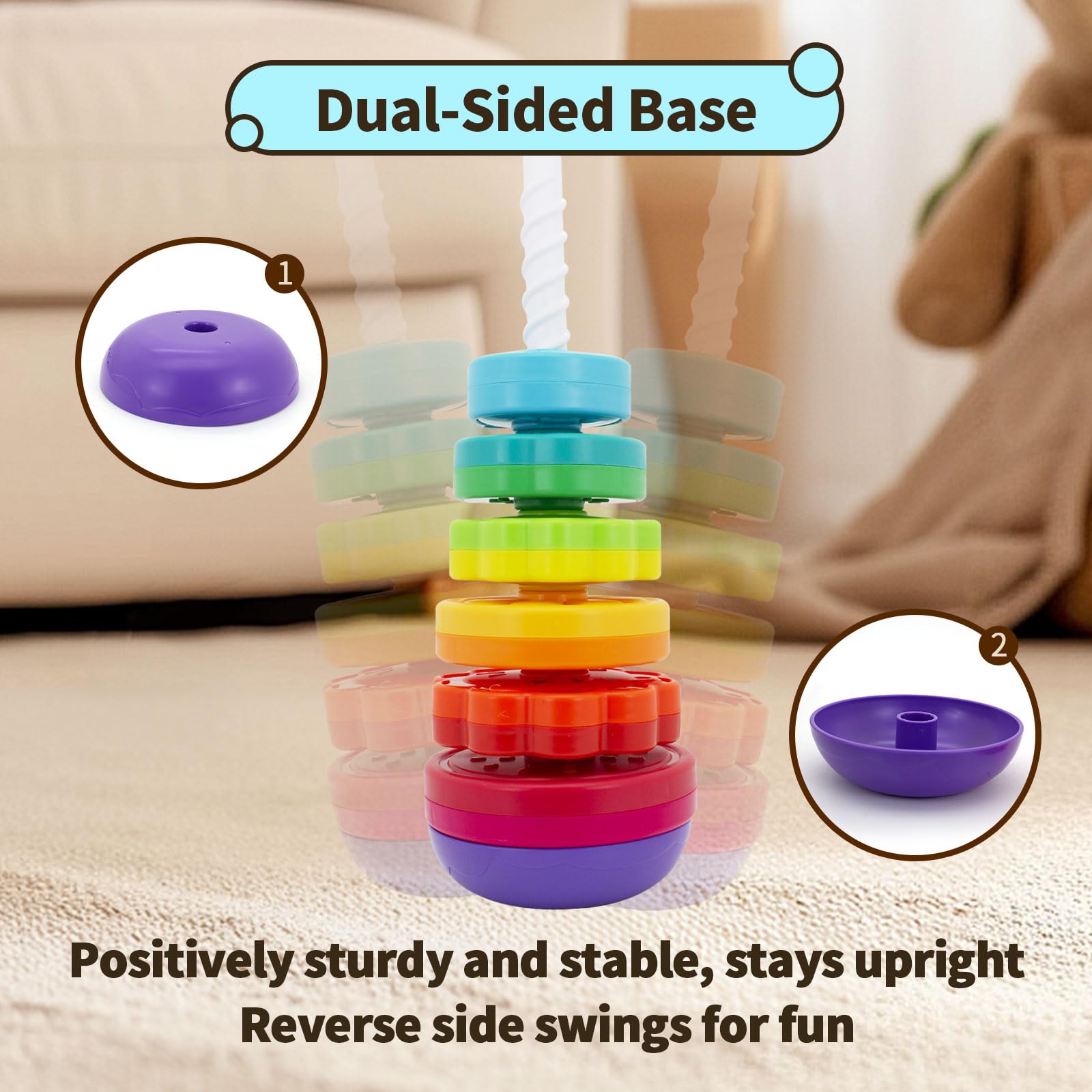 PracticeJQDEN color and shape discs help sorting and recognition.