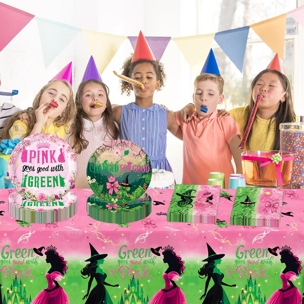 Practice Star pink and green decorations elevate birthday party ambiance.
