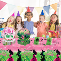 Practice Star pink and green decorations elevate birthday party ambiance.